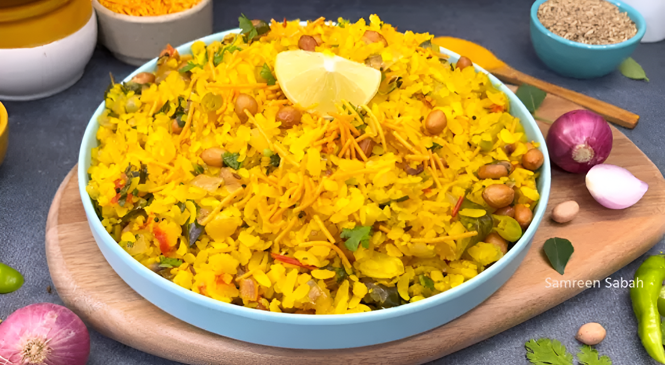 Onion Poha Recipe