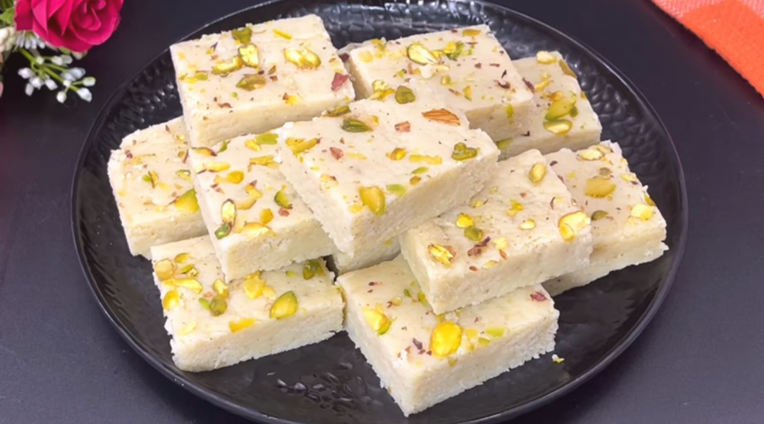Milk Burfi Recipe ﻿